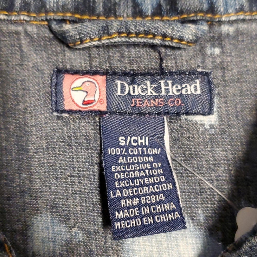 GUC Duck Head Bleached Rugged Denim Vest - Picture 5 of 9